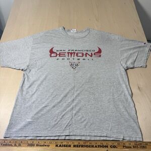 Vintage San‎ Francisco Demons Champions XFL Football T-Shirt Champion Mens XL